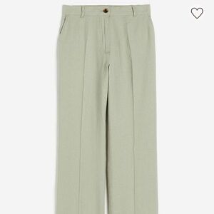 Linen blend pants